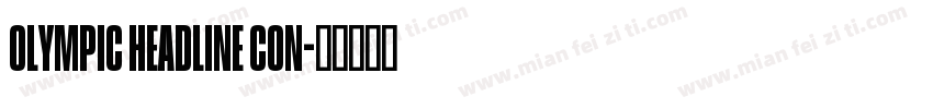 Olympic Headline Con字体转换